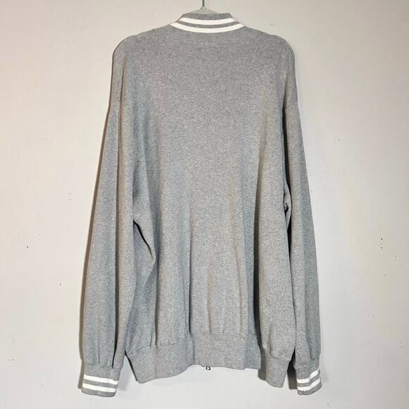 Vtg Polo Ralph Lauren Full Zip Sweater Size XLT Tall Bomber Reverse Weave RARE - Picture 2 of 11